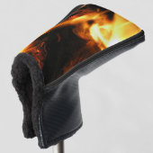 Brandvuur Golfheadcover (3/4 voorkant)