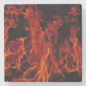 Brandvuur Stenen Onderzetter (Voorkant)