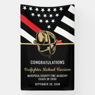 Brandweer Afstuderen Brandweerman Brandweer Spandoek