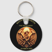 Brandweer Badge symboliseert moed Sleutelhanger (Voorkant)