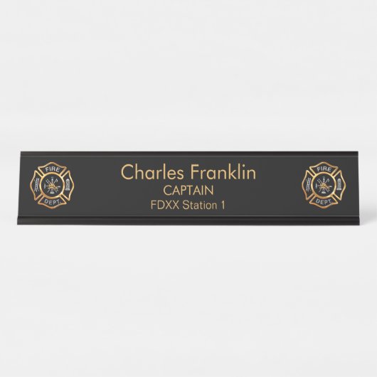 Brandweer Bureau Naambordje (Voorkant)