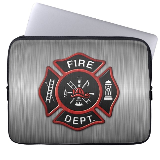 Brandweer Deluxe Laptop Sleeve (Voorkant)