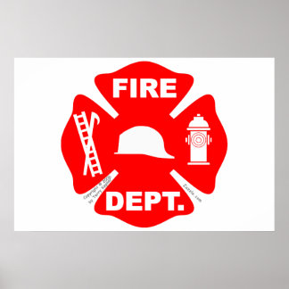 Brandweer Emblem - Poster