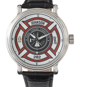 Brandweer en brandweer en brandweer horloge