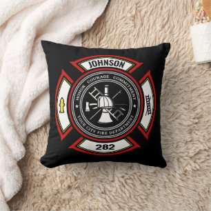Brandweer en brandweer en brandweer kussen