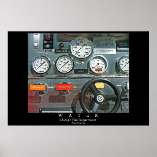 Brandweer in Chicago Poster