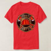 Brandweer Maltese kruising met Fir T-shirt (Design voorkant)