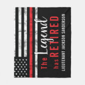 Brandweer pensioen brandweer partij fleece deken (Voorkant)