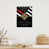 Brandweer Pensioen Welkom Poster (Keuken)