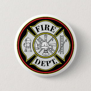 Brandweer Ronde Badge Ronde Button 5,7 Cm