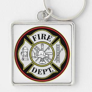 Brandweer Ronde Badge Sleutelhanger