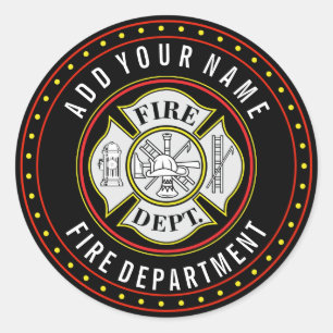 Brandweer Ronde Badge Sticker