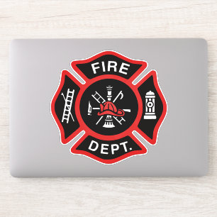 Brandweer Rood Sticker