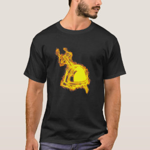 Brandweer Schuifmaat Vlammen Werktuigbouwkundig In T-shirt