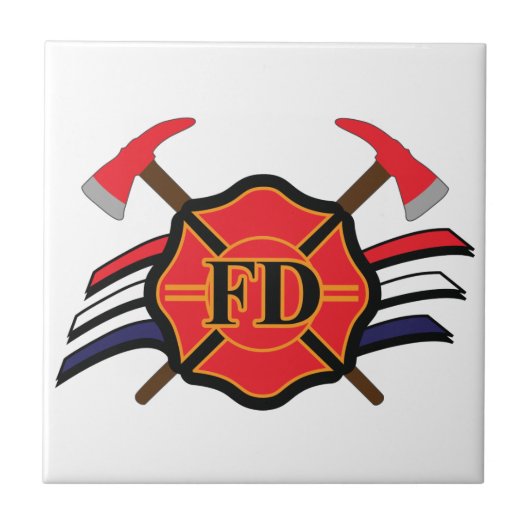 Brandweer Tegeltje (Voorkant)