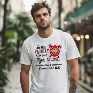 Brandweer verenigt zich in geest t-shirt