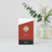 Brandweer Visitekaartje (Staand voorkant)