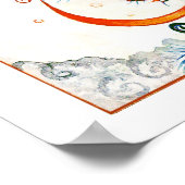 Brandweerafdrukken Poster (Hoek)