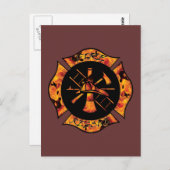 Brandweeralarm Maltese Briefkaart (Voorkant / Achterkant)