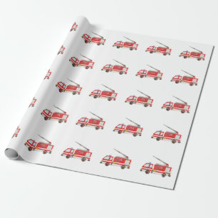 Brandweerauto cadeaupapier