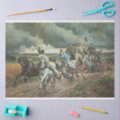  brandweerauto (door Eugène Burnand) Tissuepapier (Craft)