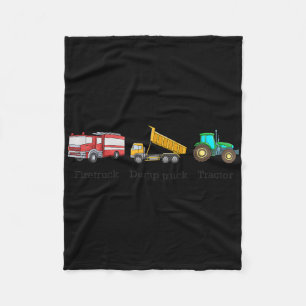 Brandweerauto Kiptruck Tractor Subtiel Anti Trump  Fleece Deken
