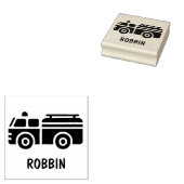 brandweerauto stempel (Gestempeld)