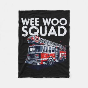 Brandweerauto Wee Woo Squad Brandweerman Mannen Jo Fleece Deken