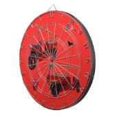 Brandweerbrigade, bijv. buisvormig ontwerp, rood dartbord (Voorkant Rechts)