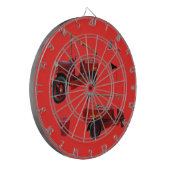 Brandweerbrigade, bijv. buisvormig ontwerp, rood dartbord (Voorkant Links)