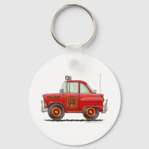Brandweercommandant brandweerauto brandweerman bra sleutelhanger