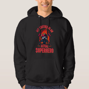Brandweerder Vuurstofredder vrijwilliger Vuur Hoodie