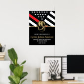 Brandweerdienst Brandweerdienst Poster (Thuiskantoor)