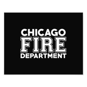 Brandweerdienst Chicago Foto Afdruk