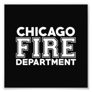 Brandweerdienst Chicago Foto Afdruk