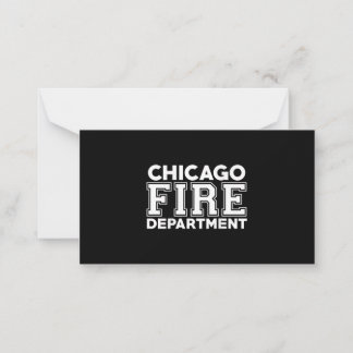 Brandweerdienst Chicago Notitiekaartje