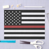 Brandweerdienst Thin Red Line Fire Rescue Tissuepapier (Craft)