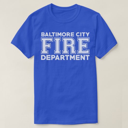 Brandweerdienst van de stad Baltimore T-shirt (Design voorkant)