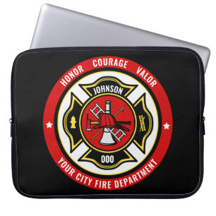 Brandweerdienst voor brandbestrijding - ADD-NAAM b Laptop Sleeve