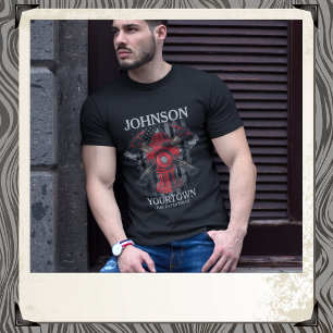 Brandweerdienst voor brandweer Hydrant USA Vlag T-shirt