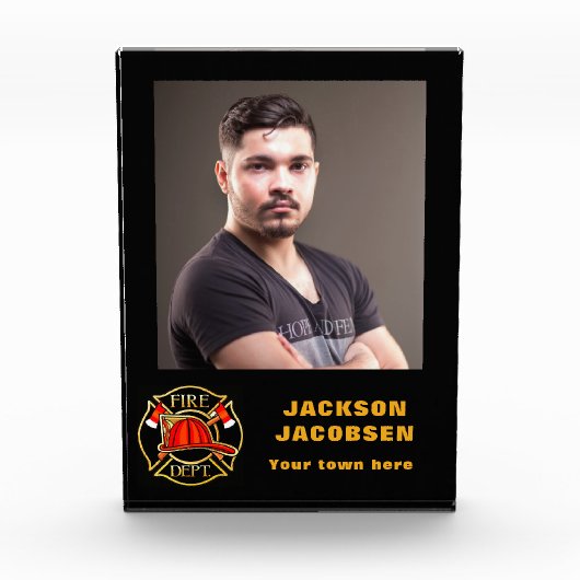 Brandweerembleem Fotoblokken (Voorkant)