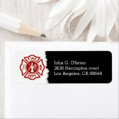 Brandweerembleem | Retouradres Etiket (Insitu)