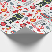 Brandweergereedschap Cadeaupapier (Hoek)