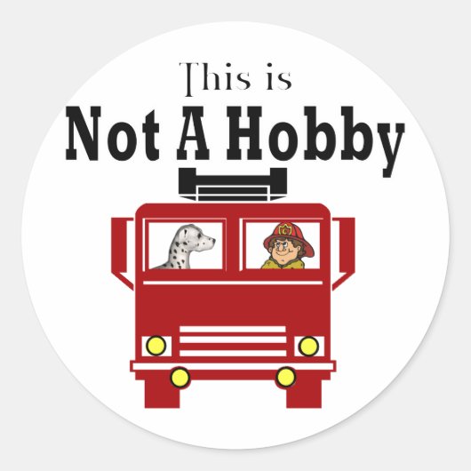 Brandweergeschenken Ronde Sticker (Voorkant)