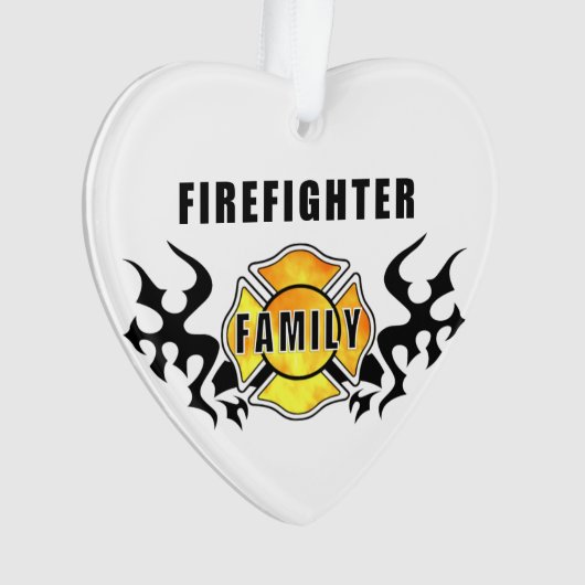 Brandweergezin Ornament (voorkant)