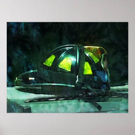 Brandweerhelm Poster (Voorkant)