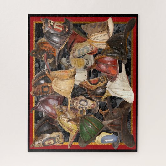 Brandweerhelmen van het oude legpuzzel (Verticaal)