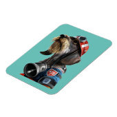 Brandweerhoofd Dachshund Magneet (Linkerzijde)