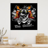 Brandweerhuiden: De chef. Poster (Keuken)