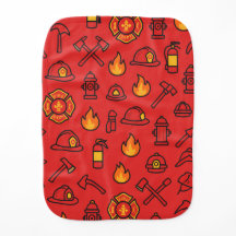 Brandweerkazerne patroon- Brandweerkazerne doek